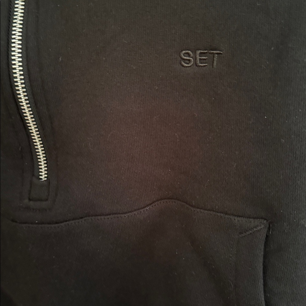 SET ACTIVE Half Zip Sweatshirt  XS NWOT - Picture 5 of 7